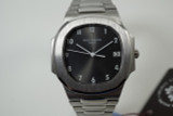 Patek Philippe 3900/1A Nautilus stainless steel recent service w/ tag c. 1990's