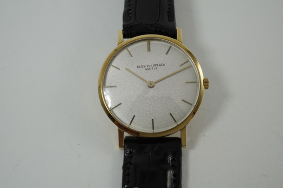 Patek Philippe 3512 Calatrava slim 18k yellow gold dates 1960-65 pre owned for sale houston fabsuisse 