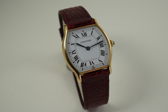 Cartier Tortue 18k yellow gold Paris all original c. 1990's pre owned for sale houston fabsuisse
 