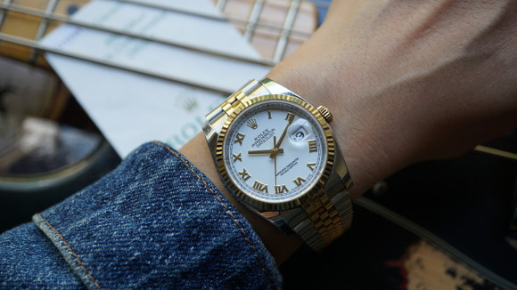 Rolex 116233 Datejust 18k Yellow Gold & Stainless Steel 36 mm w/ Papers c. 2007