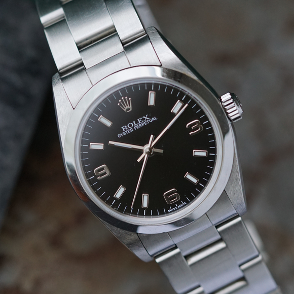 Fabsuisse watch
Fabsuisse vintage
Rolex 77080 oyster perpetual
Rolex explorer like dial
Rolex 31 77080
Rolex steel oyster perpetual 
Rolex oyster perpetual 31 
Rolex oyster perpetual 31 steel