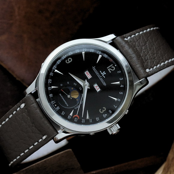 Fabsuisse vintage
Fabsuisse watch
Jaeger LeCoultre master control
Jaeger LeCoultre moon control
Jaeger LeCoultre 140.8.98.S 
Jaeger LeCoultre triple calendar
Jaeger LeCoultre 37mm moon phase