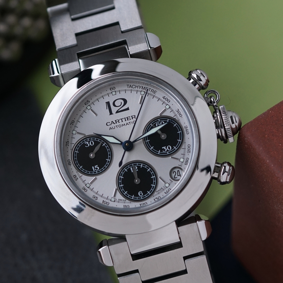Cartier Pasha C Chronograph Steel