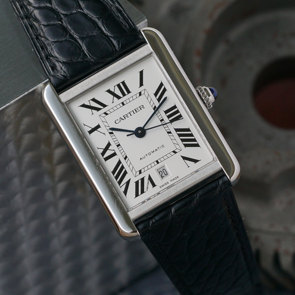 Cartier Tank Solo XL Steel Date Automatic