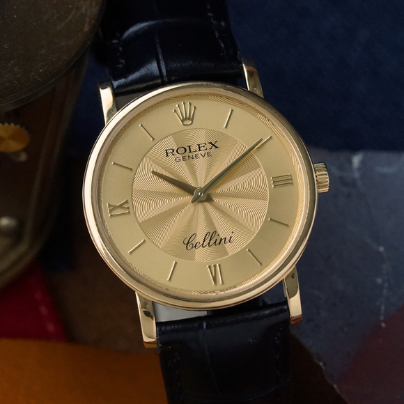 Rolex Cellini 5115 18k Yellow Gold Champagne 32mm 2015