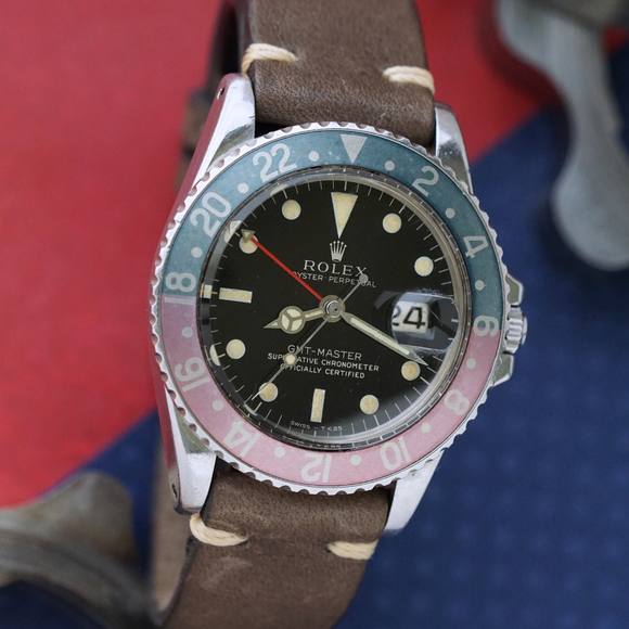 Rolex GMT-Master Pepsi Early Ref. 1675 Gilt Dial, Circa 1965