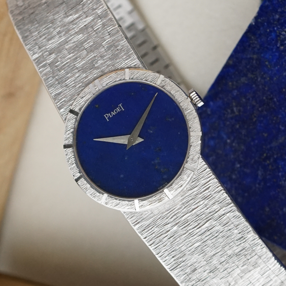 Piaget Vintage Lapis 9701A6 18k White Gold Bracelet, Circa 1970s