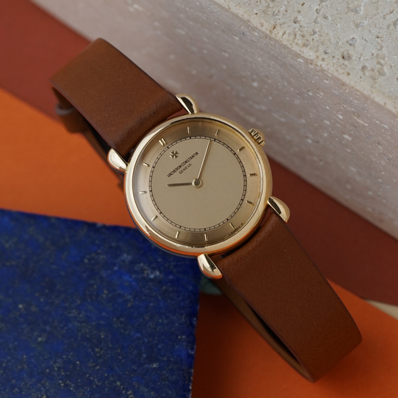 1980s Vacheron Constantin 15084 18k Gold Sigma Dial Manual Wind w/ 18k Maltese Buckle