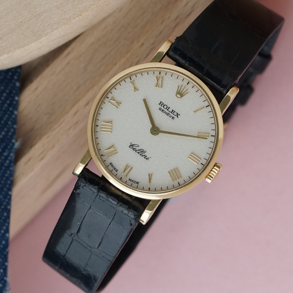Rolex Cellini Ref 5109 18k Yellow Gold Jubilee Dial Manual Wind 1990s