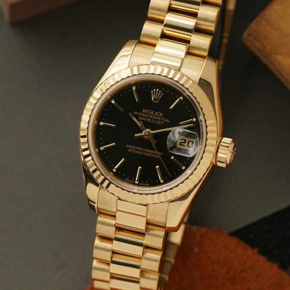 Rolex Lady-Datejust 179178 18k Yellow Gold | 2004 Papers