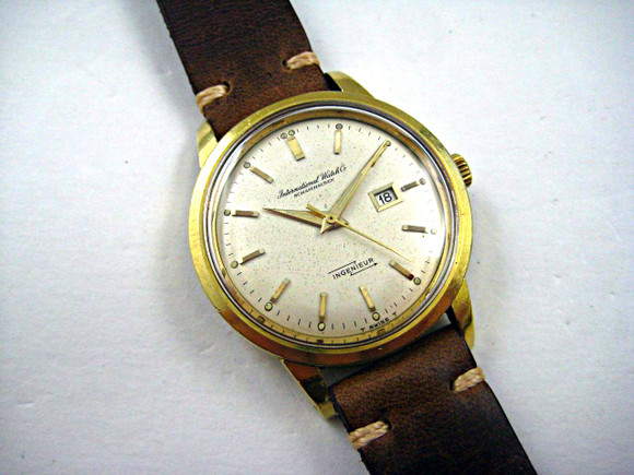 IWC VINTAGE 18K INGENIEUR DATES EARLY 1960'S REF.666A 