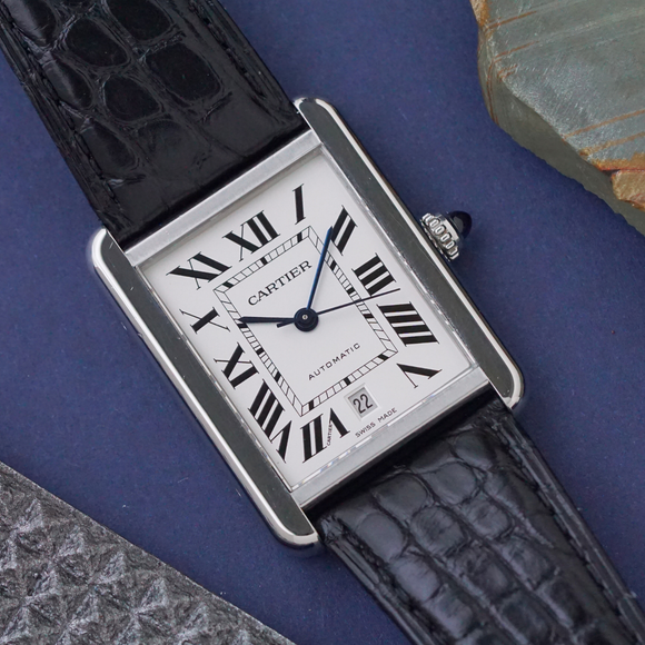 Cartier Tank Solo XL W5200027 Automatic Date Stainless Steel