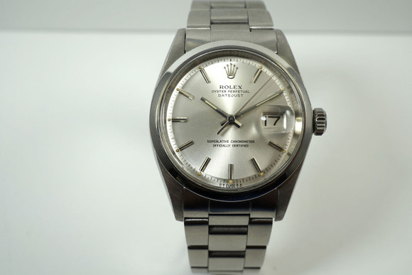 Rolex 1600 Datejust stainless steel w/ Oyster bracelet dates 1975