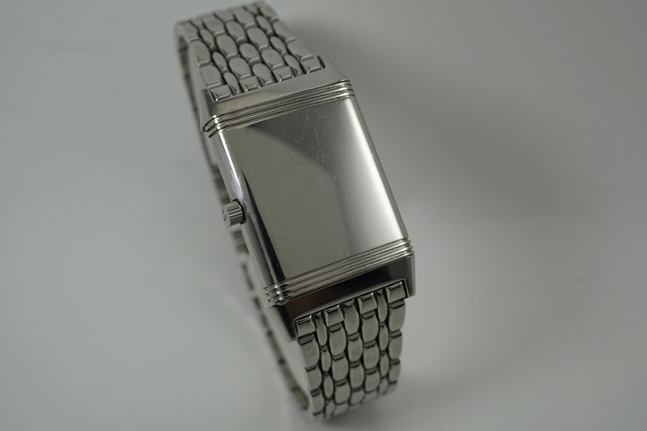 Jaeger LeCoultre 250.8.86 Classique Reverso w/ bracelet dates 1990-2000's modern pre owned for sale houston fabsuisse