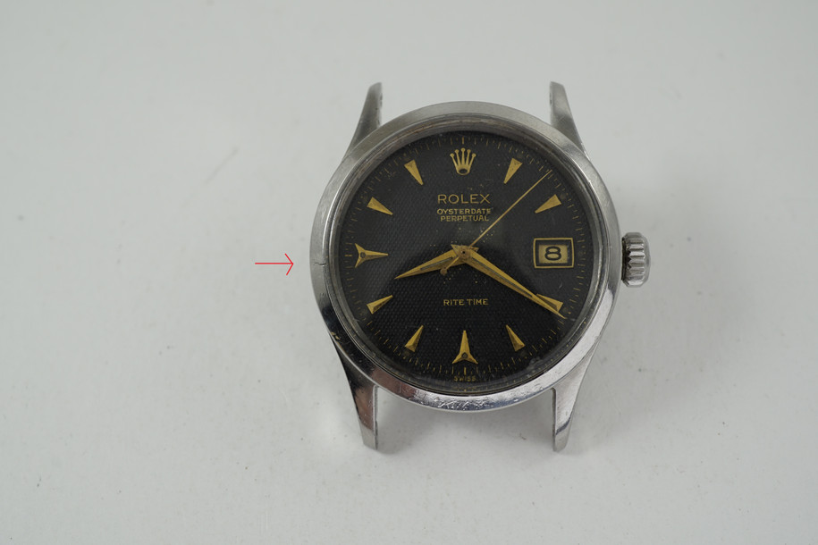 Rolex 6518 Rite Time rare model original dial stainless steel 1954 vintage automatic for sale houston fabsuisse