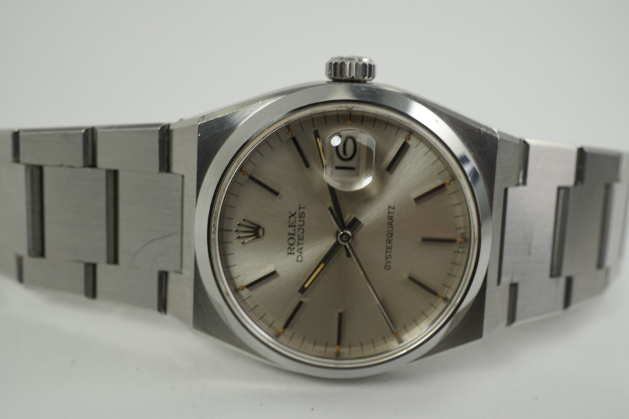 Rolex 17000 OysterQuartz Datejust stainless steel early 1978 vintage rare pre owned for sale houston 