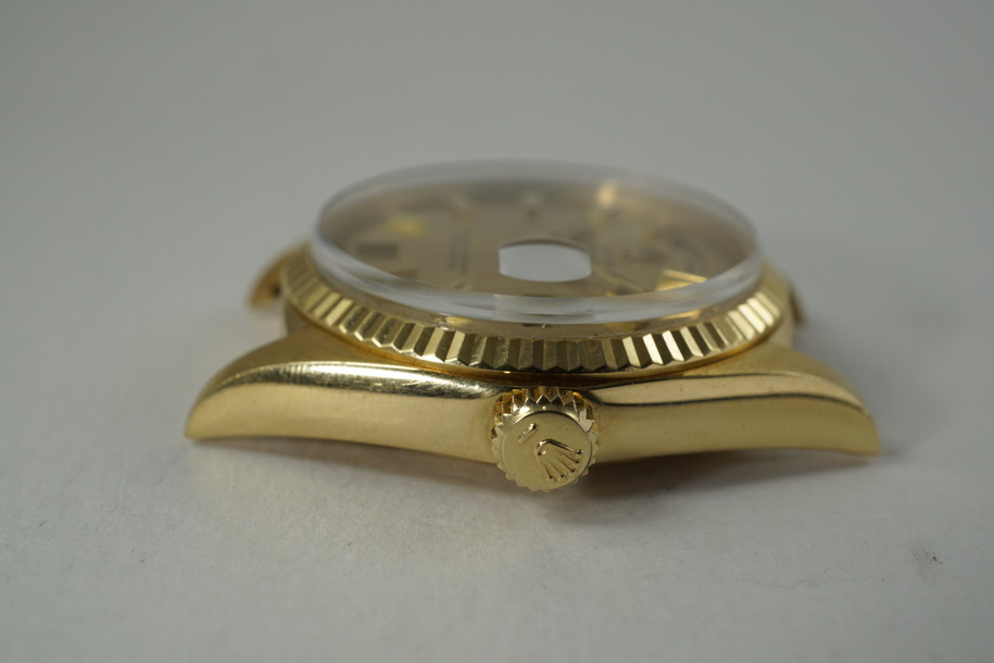 Rolex 1803 Day Date President head w/ fat boy dial 18k dates 1969 vintage automatic pre owned for sale houston fabsuisse