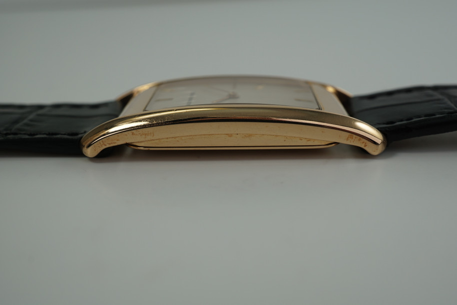 AUDEMARS PIGUET 18K ROSE GOLD RECTANGLE EDWARD PIGUET MECHANICAL WIND C.1990'S