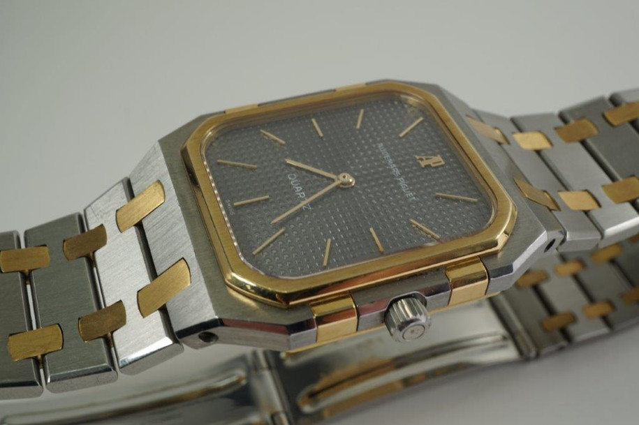 Audemars Piguet Square Royal Oak 18k & stainless steel B series c. 1970's  vintage pre owned for sale houston fabsuisse