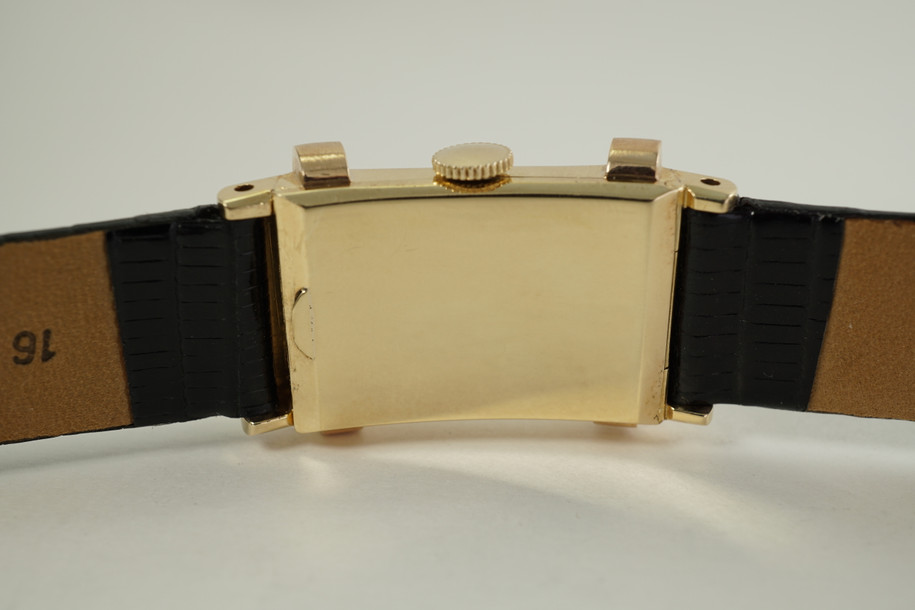 C.H. Meylan Watch Co. Top Hat rose & yellow c. 1940's vintage restored by Tiffany & Co. pre owned for sale fabsuisse