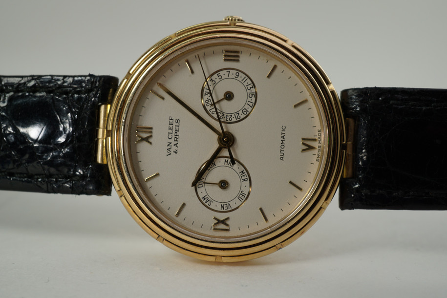 Van Cleef & Arpels Day Date LA Collection 18k automatic c. 2000's modern automatic for sale pre owned fabsuisse