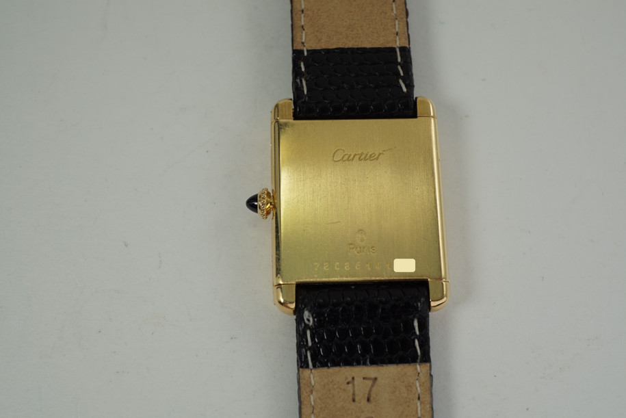 Cartier Tank Classic 18k yellow gold Paris dates 1980's