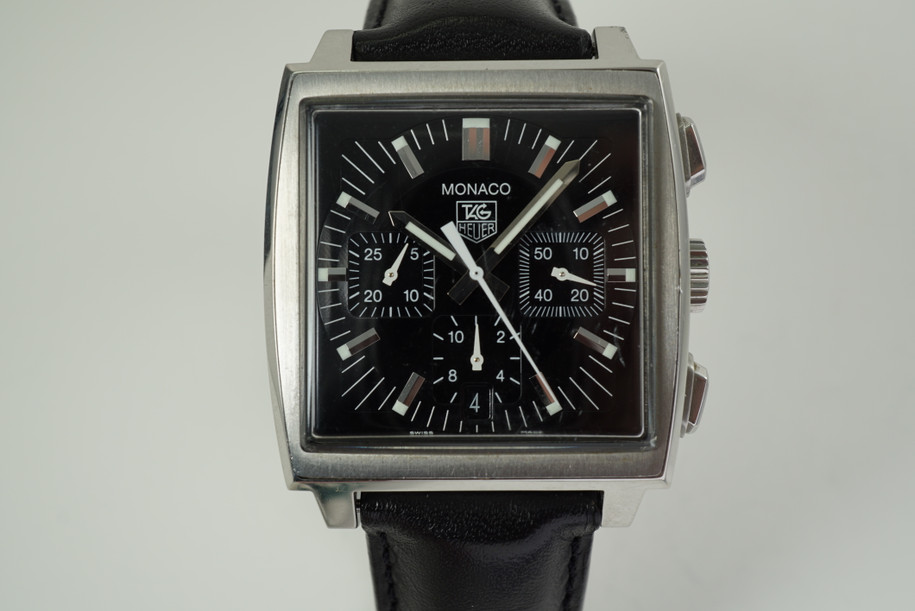 Tag Heuer CW2111-0 Monaco Chronograph automatic dates 2000's modern pre owned for sale fabsuisse