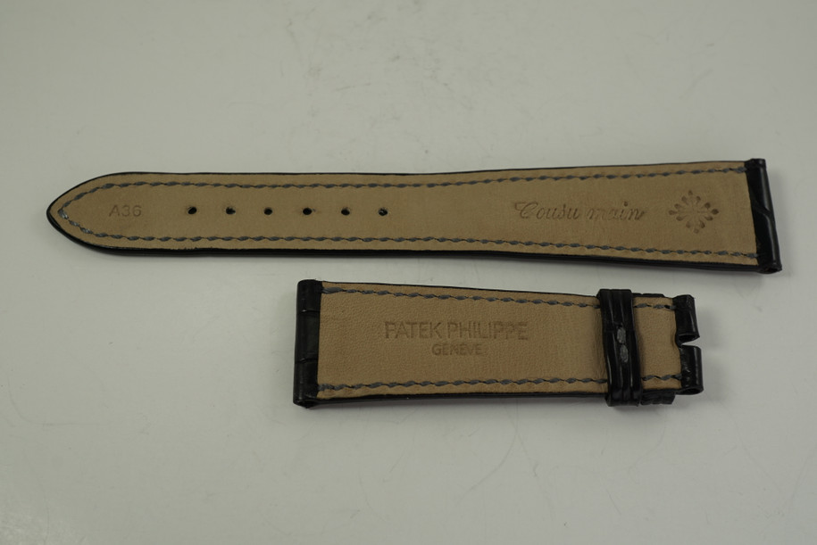 Patek Philiipe Alligator strap 21 mm models (unworn) pre owned for sale houston fabsuisse