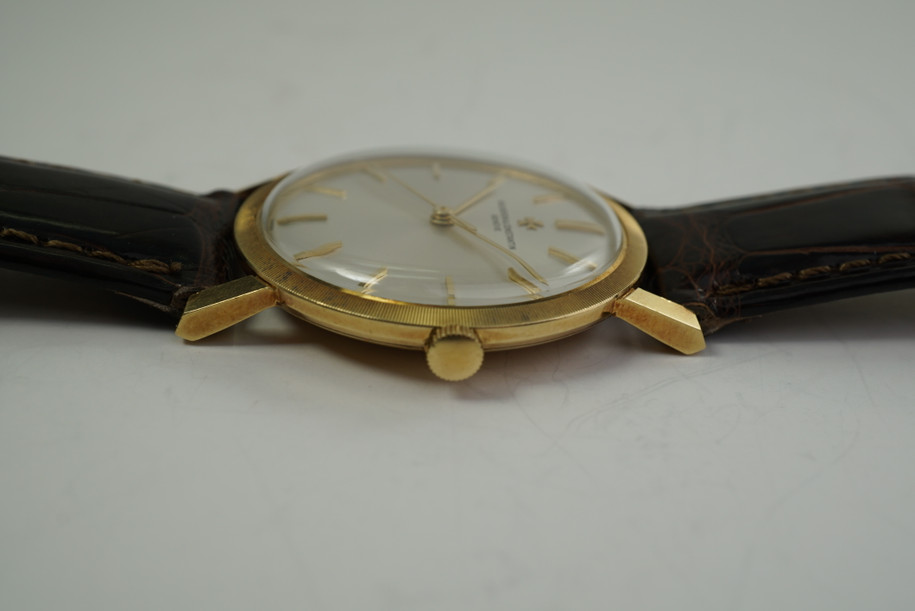 Vacheron Constantin 6406 Sweep Second 18k yellow gold c. 1965-70 vintage pre owned for sale houston fabsuisse