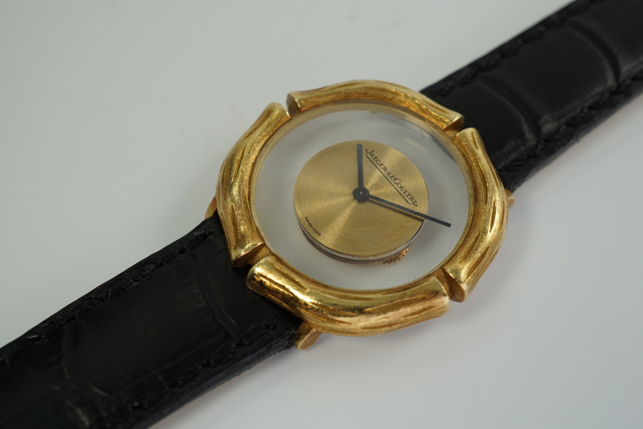 JAEGER LeCOULTRE MYSTERY DIAL REFERENCE 17012-12 IN 18K YELLOW GOLD FROM THE 1970'S