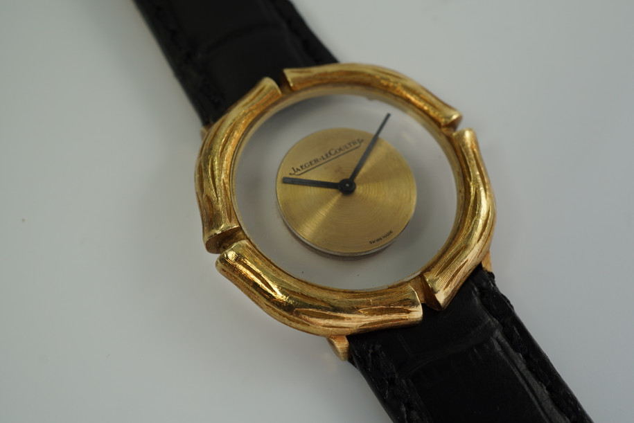 JAEGER LeCOULTRE MYSTERY DIAL REFERENCE 17012-12 IN 18K YELLOW GOLD FROM THE 1970'S