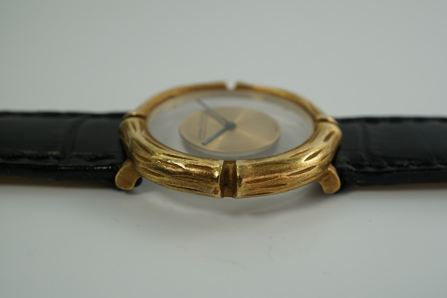JAEGER LeCOULTRE MYSTERY DIAL REFERENCE 17012-12 IN 18K YELLOW GOLD FROM THE 1970'S