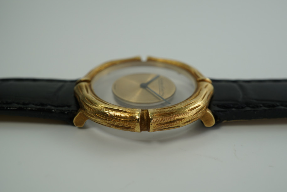 JAEGER LeCOULTRE MYSTERY DIAL REFERENCE 17012-12 IN 18K YELLOW GOLD FROM THE 1970'S