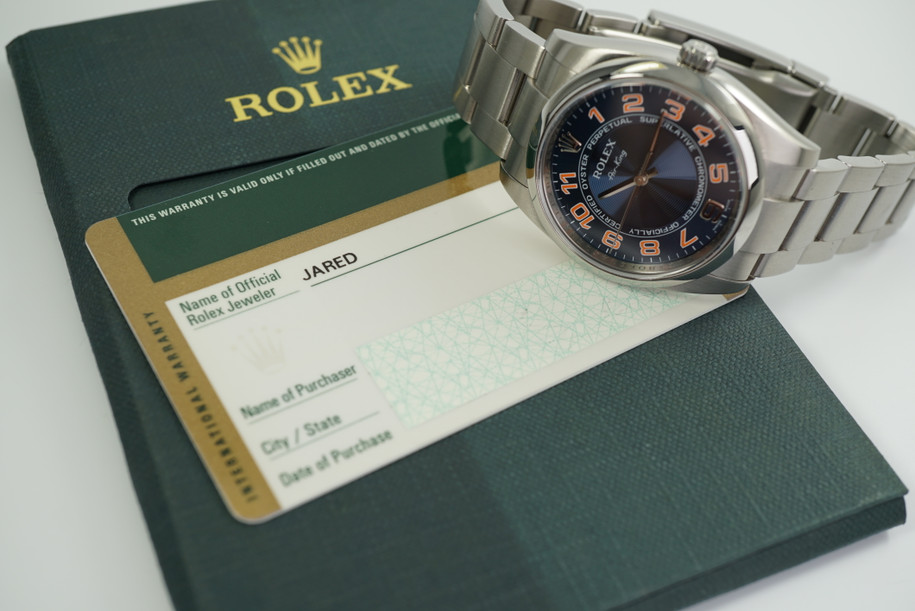  ROLEX AIR KING REF.114200 WITH CARD AND BOOKLETS FROM 2007