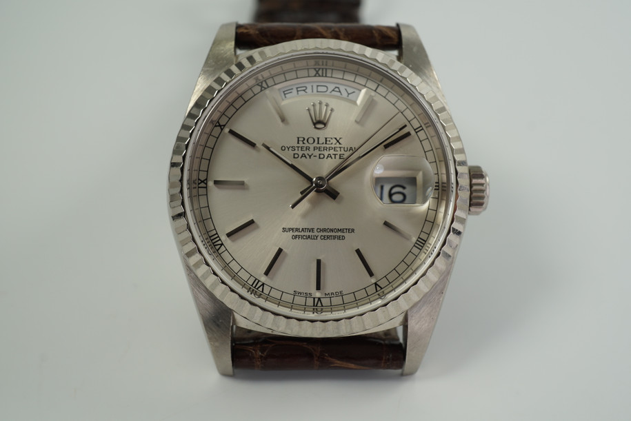 Rolex 18239 Day Date President White Gold w/ papers c. 1980