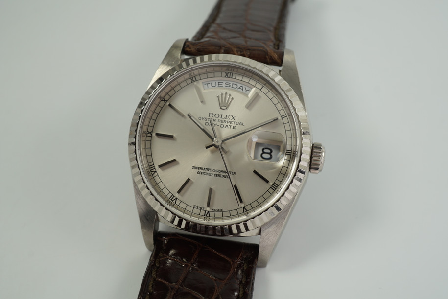 Rolex 18239 Day Date President White Gold w/ papers c. 1980