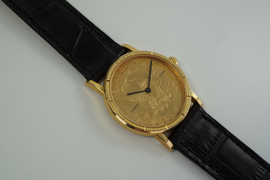 Corum $10 U.S. Liberty Yellow Gold 1903 Coin Watch c. 1980’s