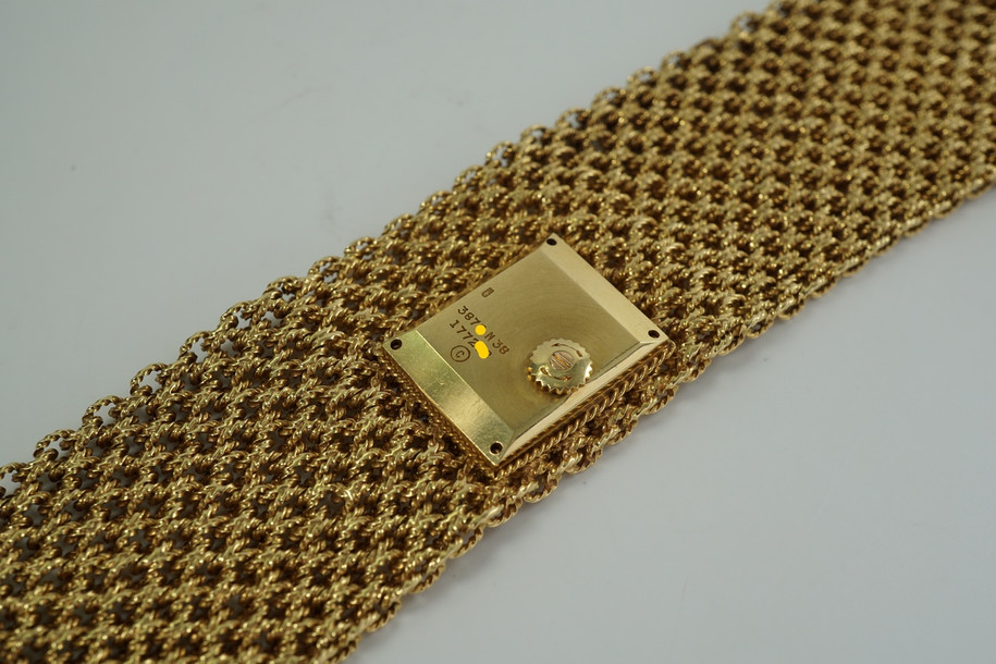 Piaget 18k Yellow Gold Mesh Bracelet Watch c. 1970’s
