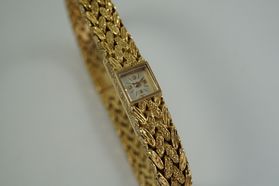 Vacheron & Constantin 18k Yellow Gold Women’s Mesh Bracelet Watch c. 1950’s