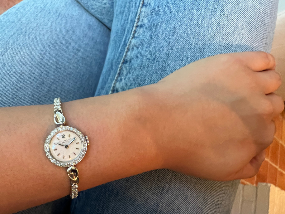 Patek Philippe Platinum and 14k Women’s Diamond Bracelet Watch c. 1950’s
