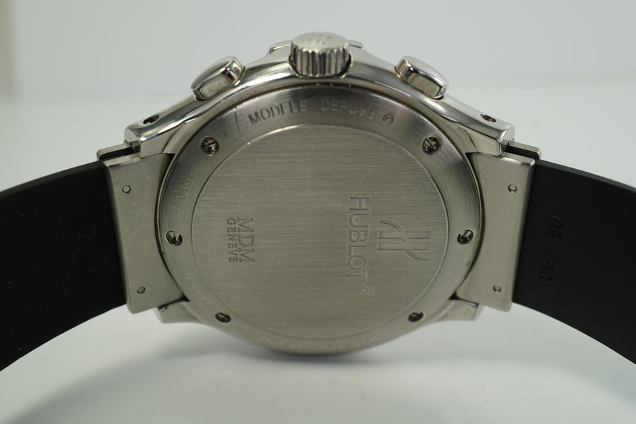 Hublot Stainless Steel Elegance Chronograph Ref. 1810.1 Blue Dial Dial c. 2000’s