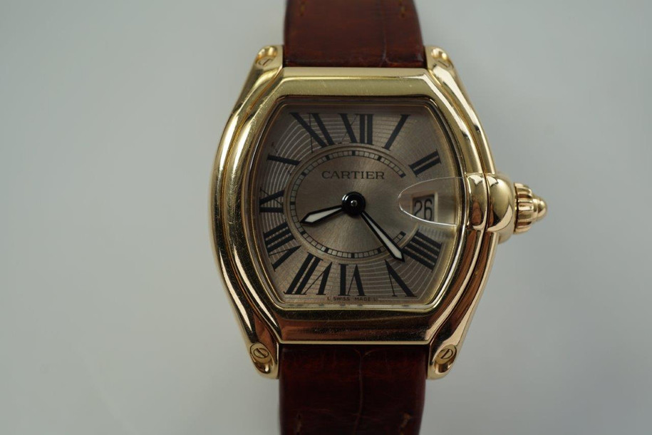 Cartier W62018Y5 2676 Ladies Roadster 18k Yellow Gold Deployment c. 2000’s