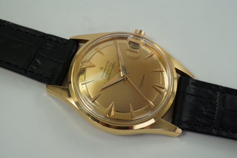 Zenith Chronometer Captain Automatic 18k Rose Gold c. 1956