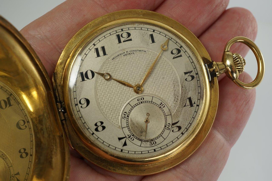 Vacheron Constantin Hunting Pocket Watch Hausmann & Co Roma-Napoli c. 1915-1920