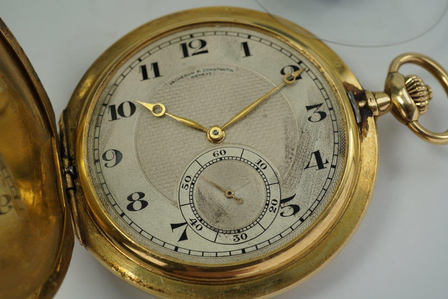 Vacheron Constantin Hunting Pocket Watch Hausmann & Co Roma-Napoli c. 1915-1920