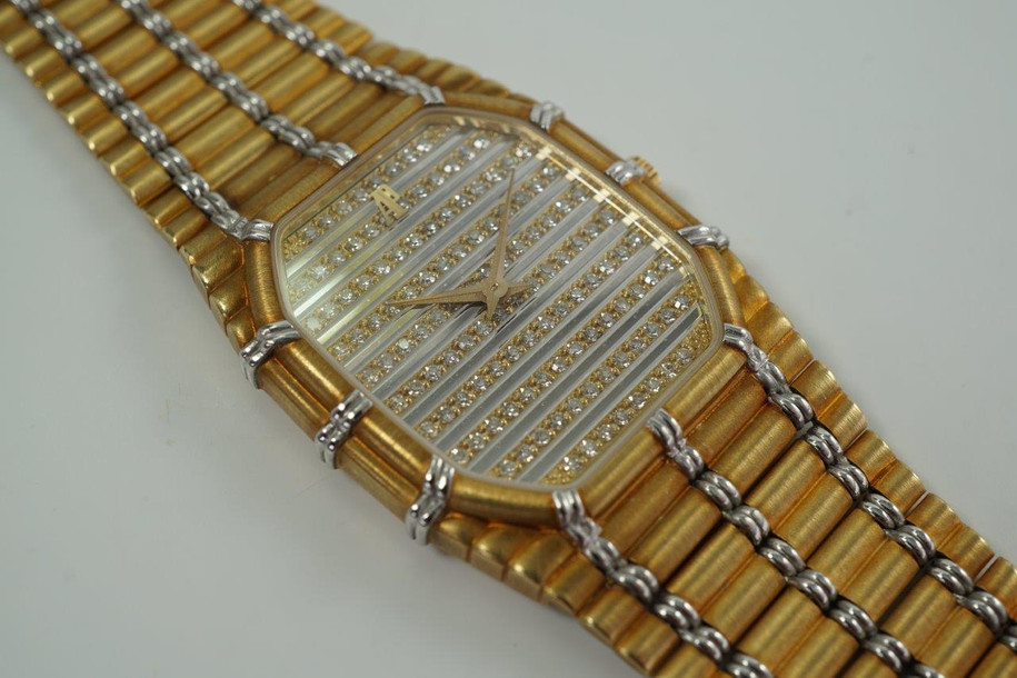 Audemars Piguet Bamboo Pavé 18k White and Yellow Gold c. 1980’s