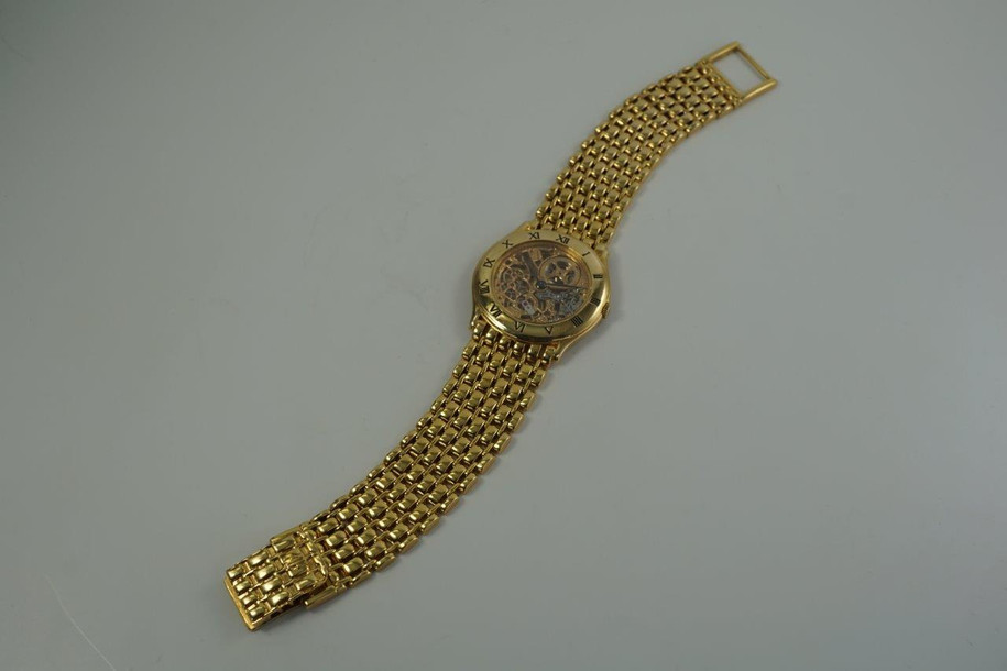 Audemars Piguet Skeletonized Mesh Bracelet 18k Yellow Gold c. 1980-86