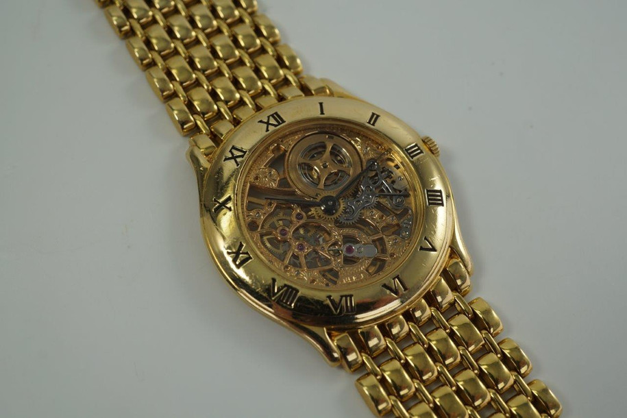 Audemars Piguet Skeletonized Mesh Bracelet 18k Yellow Gold c. 1980-86