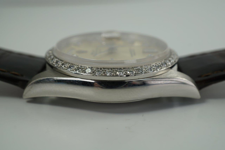 Rolex Day Date 18346 Factory Platinum Diamond Bezel & Dial c. 1991
