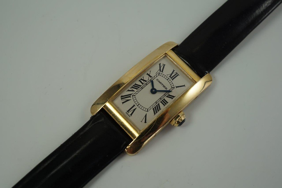 Cartier 18k Yellow Gold Tank Ladies Americaine Ref. 1710-1 c. 2000’s 